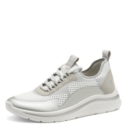 Tamaris Comfort Damen Sneaker flach mit Chunky-Sohle Vegan, Silber (Lt Grey/Silver), 38 EU Tamaris Comfort Damen Sneaker flach mit Chunky-Sohle Vegan, Silber (Lt Grey/Silver), 38 EU