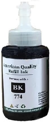 VividColors Ink Refill Bottle 774 T7741 Black Refill Ink kit for ET4550 ET-4550 4550 T7741 T-7741