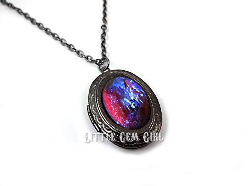 Synthetic Mexican Opal Necklace Dragons 
