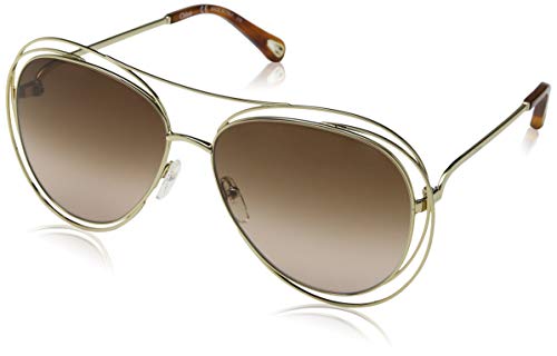 Chloe Ce134S 791 61 Montures de Lunettes, Marron (Gold/Havana/Brown Lens), Femme