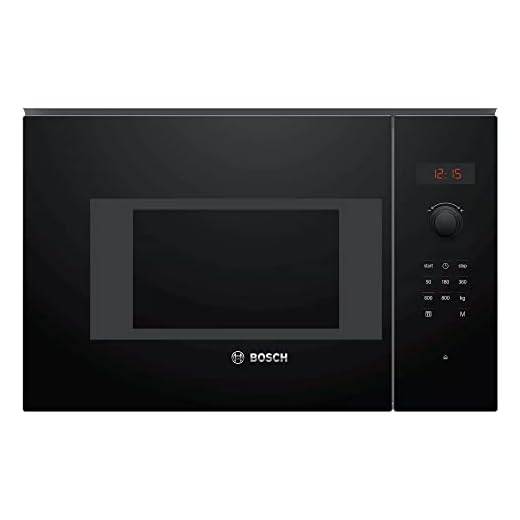 Bosch Home & Kitchen Appliances Bosch Serie 4 BFL523MB0B Built In Microwave - Black