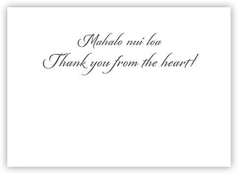 Pacifica Island Art Greeting Cards Set (12) Na Lei Pua Melia by S.Mau -Thank You