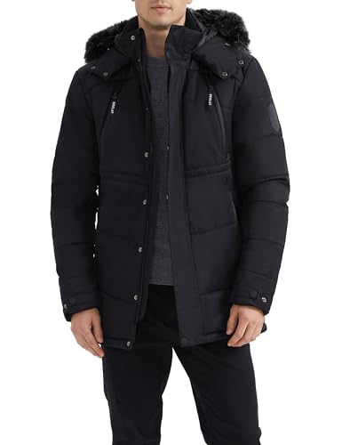 Orolay Men's Winter Warm Jacket Hooded Mountain Parka with Faux Fur2