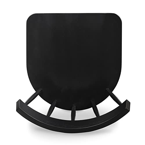 Poly & Bark Hava Dining Chair,Oak, Black #TOP6