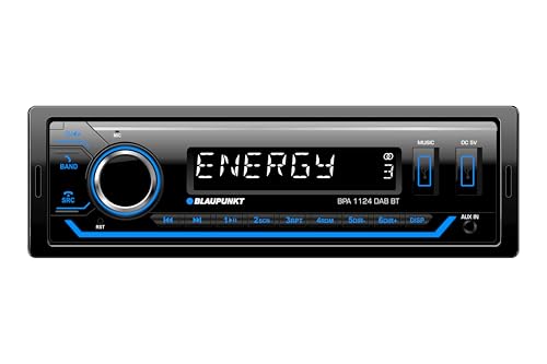 Blaupunkt BPA 1124 DAB BT, 1-DIN Autoradio, DAB+, Bluetooth, USB, Aux-Eingang, Sub-Out, Multicolour, 4x50Watt, 12V