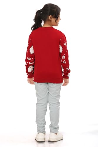 Image of Ninos Dreams Full Sleeves Girls Christmas Sweatshirts