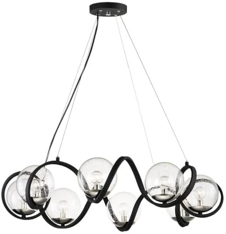 Maxim Curlicue-Eight Light Pendant-35 Inches Wide by 7.5 inches high