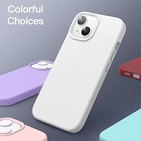 JETech Silikon Hülle für iPhone 14, Weiß – Ansicht 6
