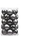 KI Store 34ct Christmas Ball Ornaments Shatterproof Christmas Decorations Tree Balls Small for Holiday Wedding Party Decoration, Tree Ornaments Hooks Included 1.57” (40mm Space Gray)