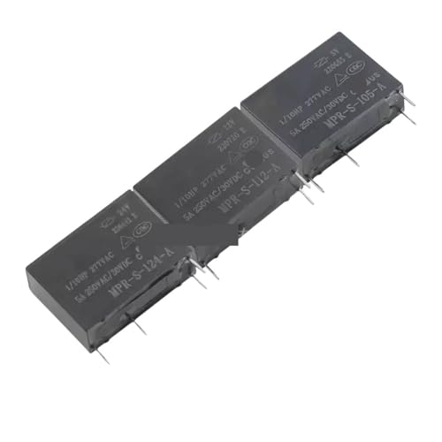 Relais 4 broches 12V CC MPR-S-112-A de 5A pour circuits électroniques, lot de 10 pièces