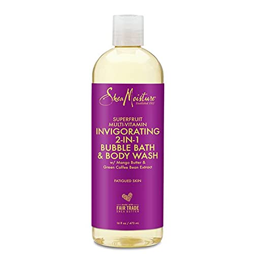 Shea Moisture Sabonete líquido corporal e banho de espuma com complexo de superfrutas, 473 mL