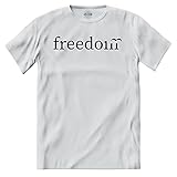Photo Gallery image t-shirt freedom libertà grafiti street art - donna-xl-bianca Photo Gallery image t-shirt freedom libertà grafiti street art - donna-xl-bianca