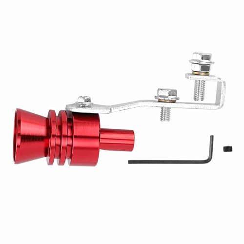 Silbato Turbo para Coche, Silbato Simulador de Sonido Turbo, Silbato de Sonido Turbo Rojo Silenciador Simulador de Tubo de Escape Silbato Apto para Accord Acura
