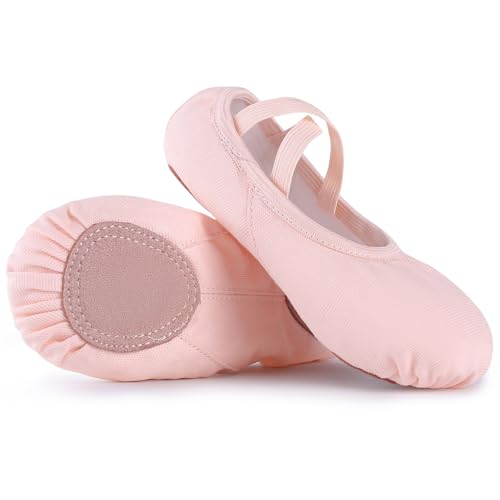 Canvas Ballet Shoes for Toddler/Little Kid/Big Kid,Ballet Slippers for Girls