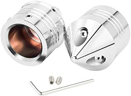 Benlari Black Axle Nut Covers For Harley - CNC Aluminum Front Axle Caps, 2002-2024 Models