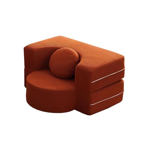 Sofá puff plegable, sofá de compresión, adecuado para dormitorios y salones.