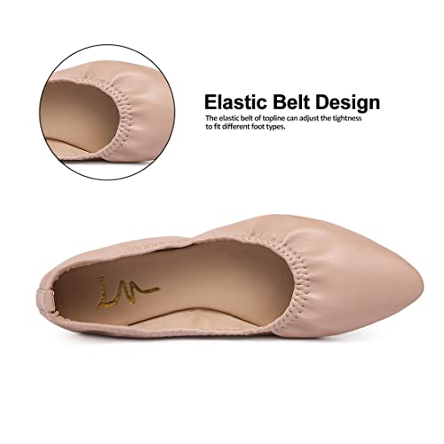 Image of Women's Ballet Flat Slip On Flats - Classic Casual Dress Shoes, Foldable Portable Travel Ballet Walking Shoes