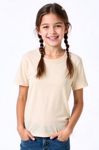 Image of Huata Boys Girls Short Sleeve Tee T-Shirt Crewneck 2 Packs