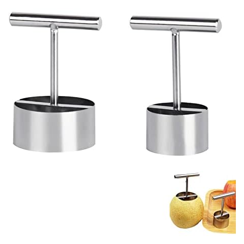 YGMXZL 2 Pcs Stainless Steel Apple Corer,Pear Corer Separator,Portable Vegetable Corer Tool,Kitchen Fruit Corer Tool Set for Pears,Apples,Vegetables Cover