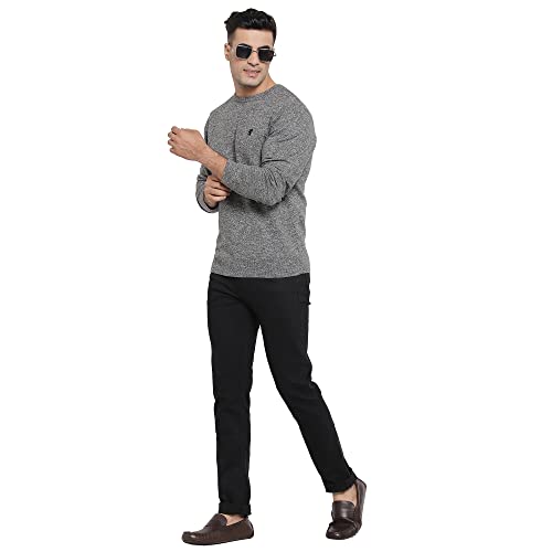 Image of Red Tape Men's Cotton Blend Round Neck Sweater