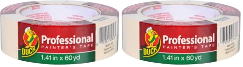 Image of Duck Brand Professional Painter's Tape, 1.41 Inches by 60 Yards, Beige, Single Roll (1362489) (Pack of 2)