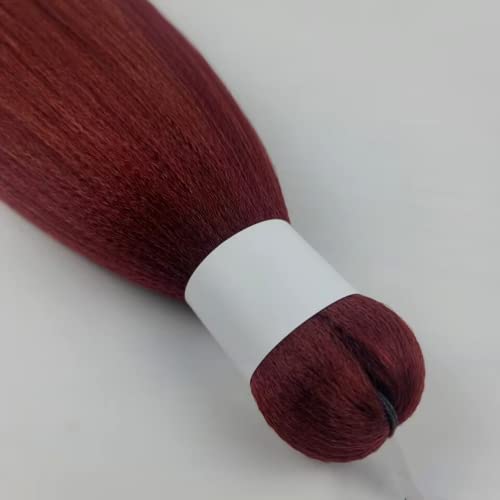 Auburn Ginger Braiding Hair Pre Stretched Kanekalon Braiding Hair Extensions Feed In Braids #TOP5