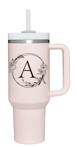 Personalized 40oz Tumbler Cup with Initials