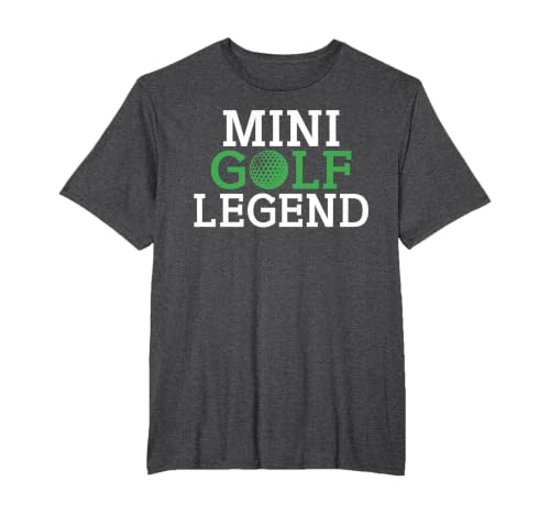 Mini Golf Legend T-Shirt, Men's Big and Tall, Dark Heather Grey, 6X Tall