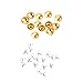 Produktbild WedDecor 10 mm runde Kuppelkopf-Nieten mit Stecknadeln für Hundehalsbänder, Taschen, Lederwaren, Gothic-Kleidung, Scrapbooking, DIY-Projekte, Roségold, 100 Stück