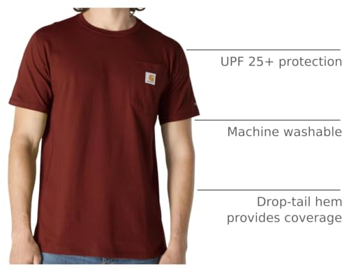 Image of Carhartt Men's Force Relaxed Fit Midweight Short-Sleeve Pocket T-Shirt