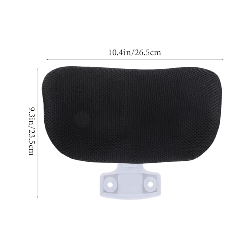 Chaise de bureau support cervical incurvé et appui-tête ergonomique noir