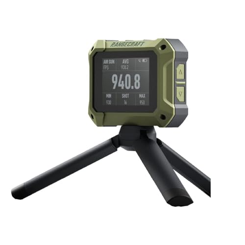 Athlon Rangecraft Velocity PRO Radar Chronograph 65–5000 FPS ±0.1% Accuracy IP67 Waterproof Bluetooth & App Enabled for Rifle Pistol Airgun Airsoft & Archery - Ballistic Chronograph