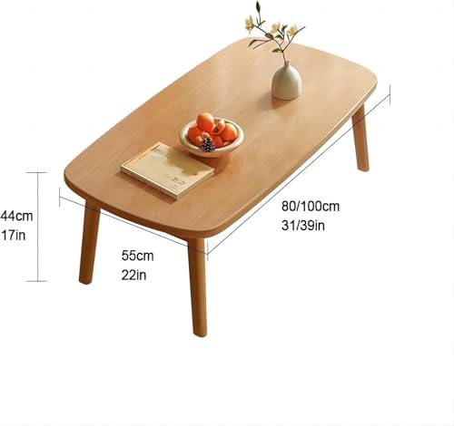 Petite table d'appoint de canapé pliante en bois pour petit espace