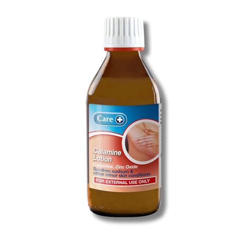 Care Calamine Lotion 200ml Mild Antiseptic and Astringent Relieves Symptoms of Suburn and Minor Skin Conditions Soothes Eczema Rashes and Chickenpox