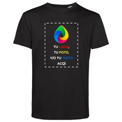 Teetaly Camiseta Personalizada con Estampado para Hombre (Negro, XL)