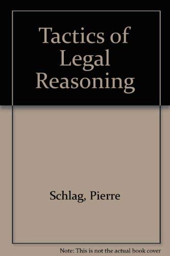 Buy Tactics of Legal Reasoning — BookShops.in