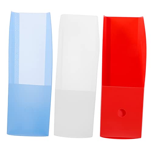 PRETYZOOM 3pcs Magazine Holder Plastic Multifunctional Bookends Magazine File Holder Rack Bookshelves Filing Boxes Storage File Folder Organizer for Desk Folders Document Holder Pp