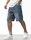LuminBlaze Baggy Jeans Shorts Herren Loose Fit Vintage Weite Beinform Jorts Y2K Streetwear Hip Hop Casual Denim Shorts