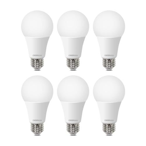 Image of DEGNJU A19 Light Bulbs 100 Watt 2700K Soft White,Non-Dimmable,E26 Base,1500 Lumen,Suitable for Bedroom Living Room Home Office,6 Pack