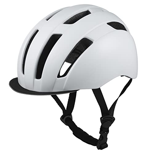 Casco da Bicicletta Multi-sport da Bici per Adulti Caschi da Bici Bambini Giovani e donna bianco