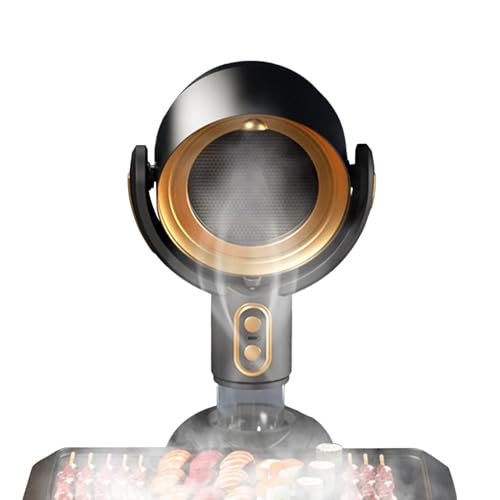 Portable Range Hood | Desktop Range Hood Exhaust Fan For Kitchen - 3000mAh Rechargeable Desktop Range Hood | Large Oil Collection Cup - Portable Hood Vent - Parallel Rotation Desk Top