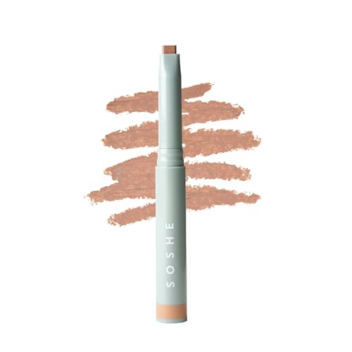 SOSHE Precision Sculpting Stick Cream Contour Stick- Satin Finish Contour Makeup- Three-Angle Tip for Cheek Jaw and Nose Multi Use - Blendable - Vegan - Refillable - (Linen - Light)
