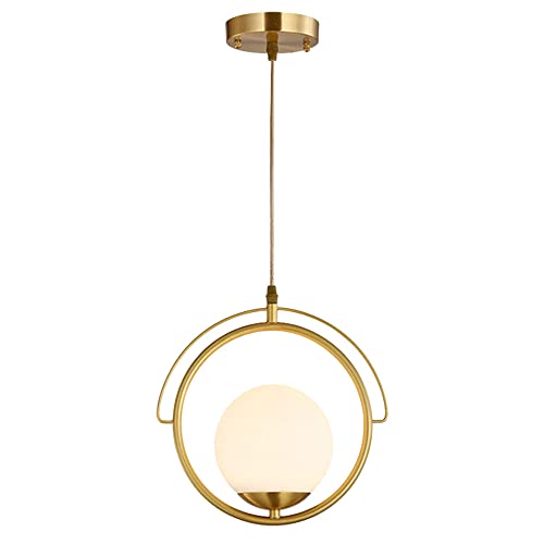Petite goutte lumineuse suspendue en cuivre pour une ambiance de chambre cocooning