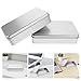 SHINEOFI 2Pcs Rectangular Cash Organizer Box with Lid Multifunctional Storage for Coins Stamps Currency Portable Tool Box for Travel Elegant Design