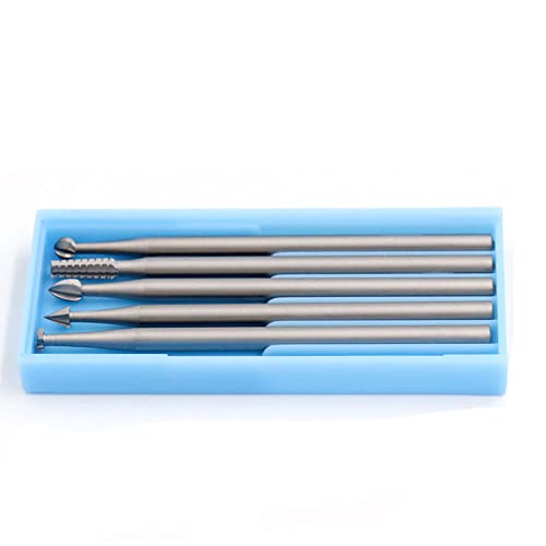 Gravier-Bits-Set, 6 Stück Professionelle Wolframstahl Rollschneider Klingen mit 2,35 Schaft zum Schnitzen, Fräsen und Bohren (klein)…