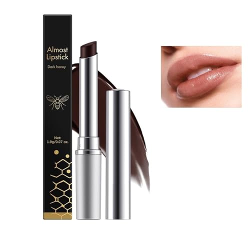 Miele Nero Labbra, Balsamo Idratante a Lunga Durata con Vitamina E, Quasi Rossetto dalla Finitura Lucida Naturale per Labbra Secche, Lucentezza Istantanea