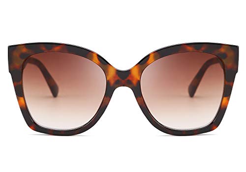 FEISEDY Retro Oversized Square Sunglasses Stylish Colorful Frame Chic Eyewear for Woman and Men B25972