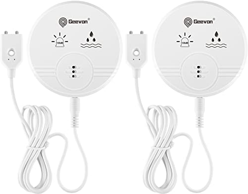 Geevon Wasseralarm, 135 dB lauter Alarm-Audio, 2 Stück Cover