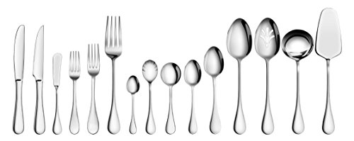 Artaste 56457 Rain 18/10 Stainless Steel 103-Piece Flatware Set, Service for 12