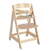 roba Treppenhochstuhl Sit Up III - Mitwachsender Baby Hochstuhl - ab 6 Monaten - Kinderhochstuhl aus Holz natur - Stuhl bis 50 kg belastbar, 1 Stück (1er Pack)
